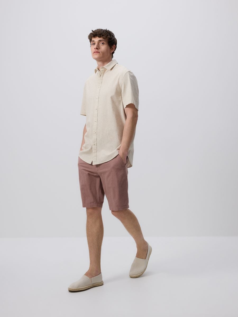 Regular chino shorts - dusty rose - RESERVED - 2