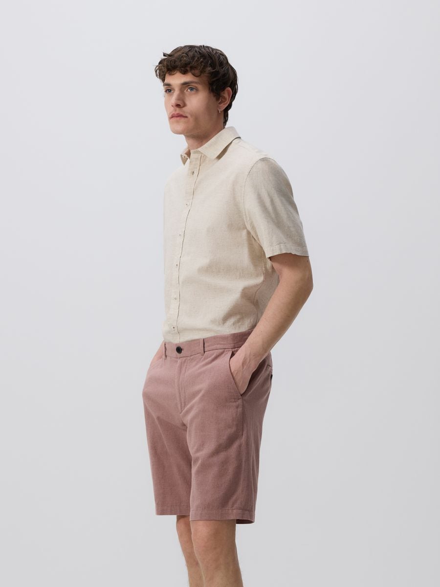 Regular chino shorts - dusty rose - RESERVED - 3