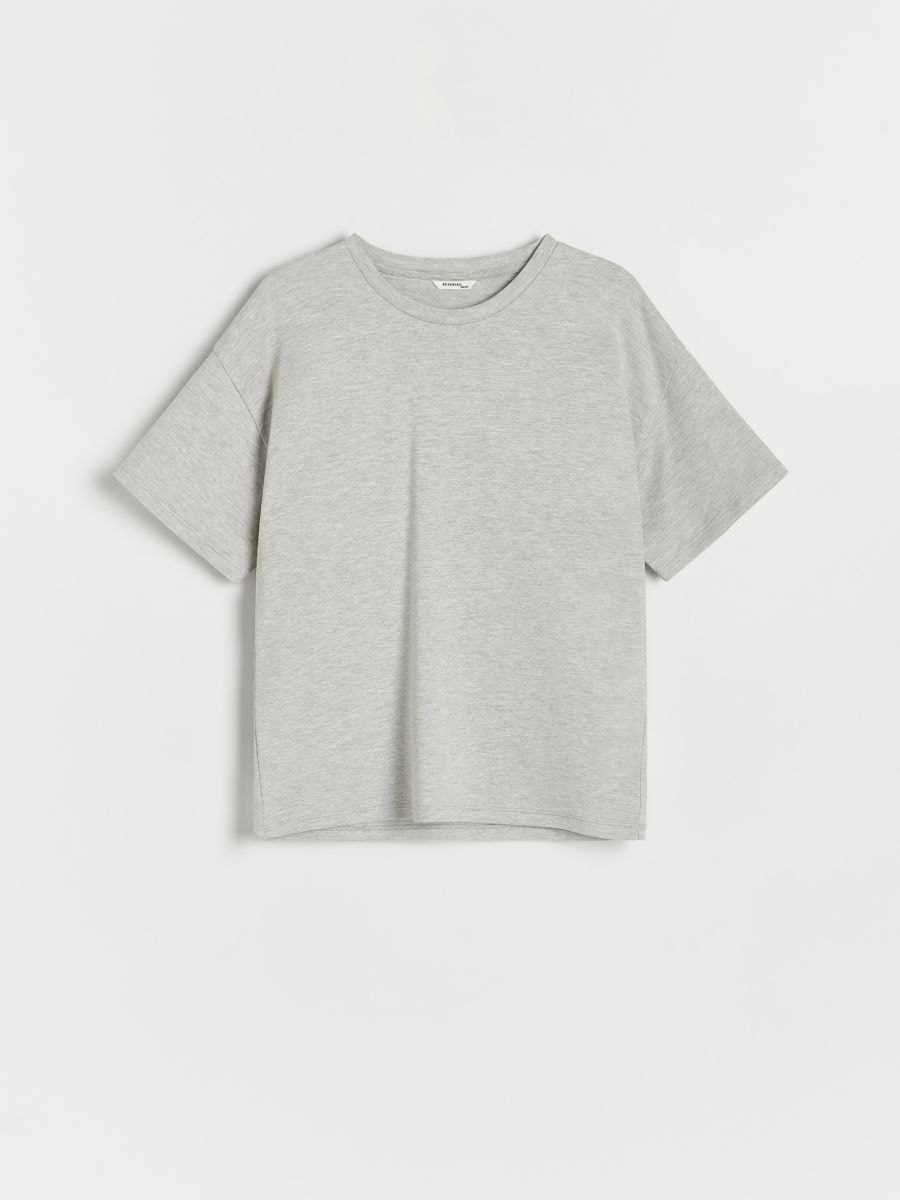 Plain T-shirt - light grey - RESERVED