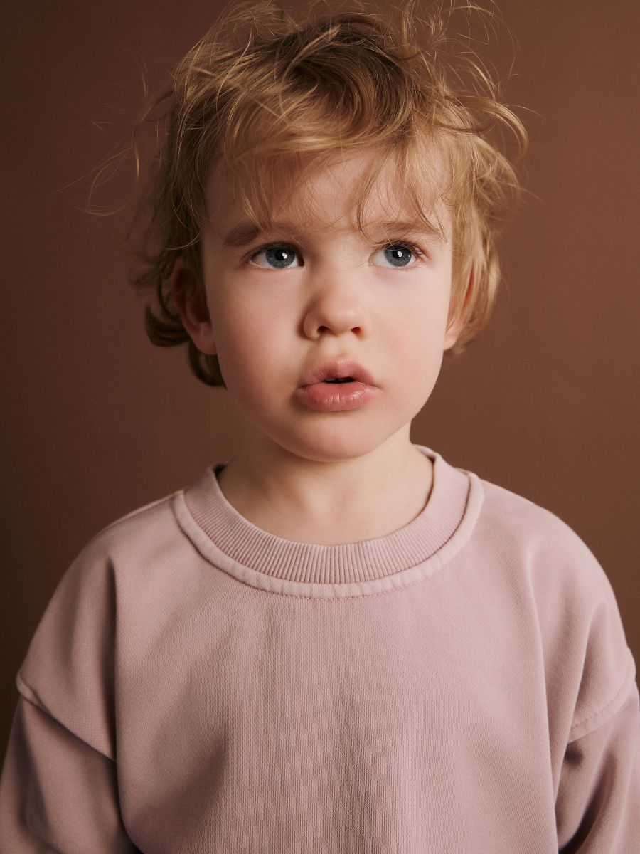Plain hoodie with pockets - mauve - RESERVED - 6
