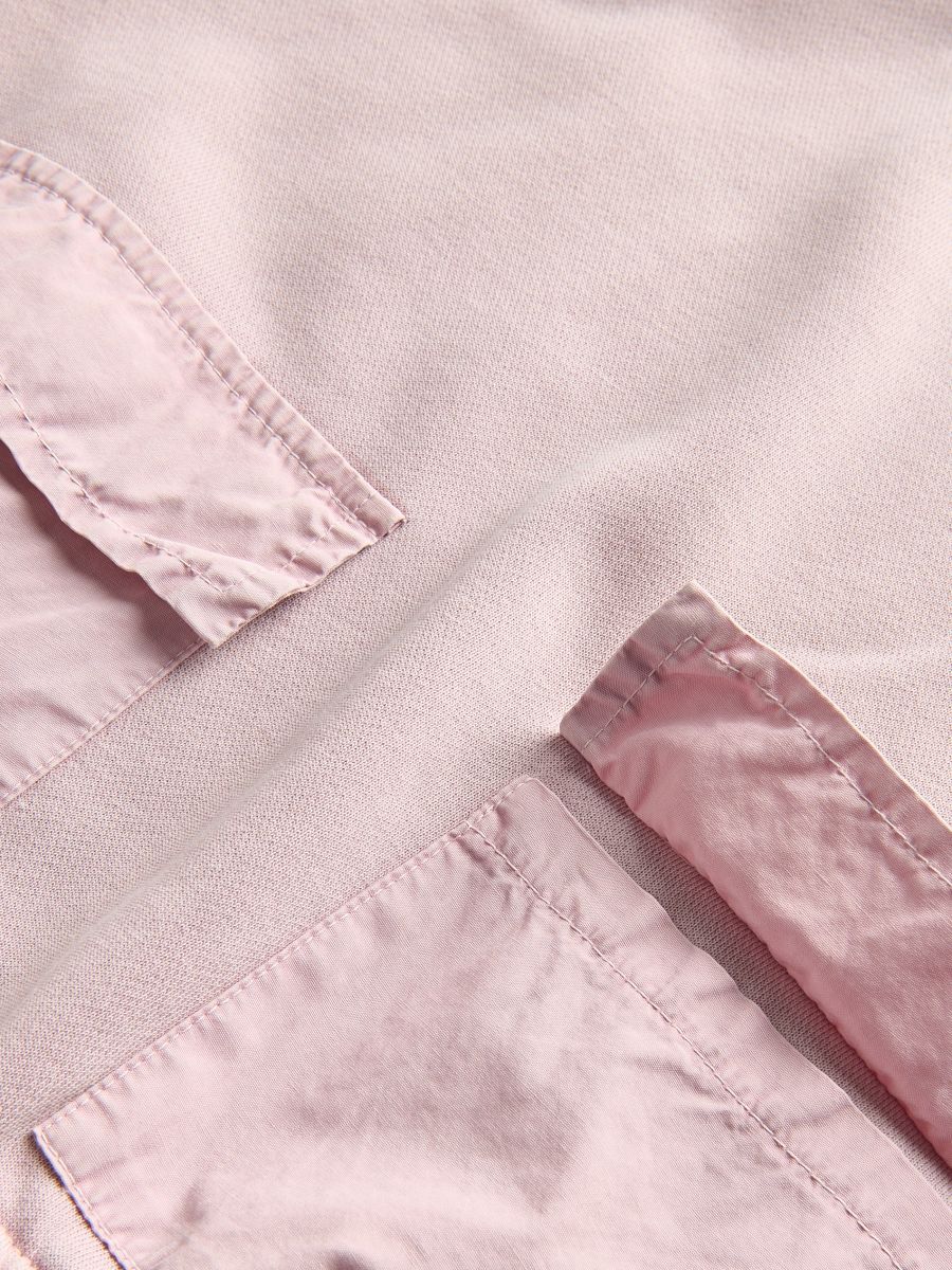 Plain hoodie with pockets - mauve - RESERVED - 2