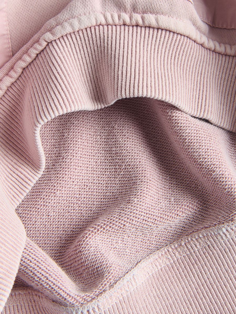 Plain hoodie with pockets - mauve - RESERVED - 3