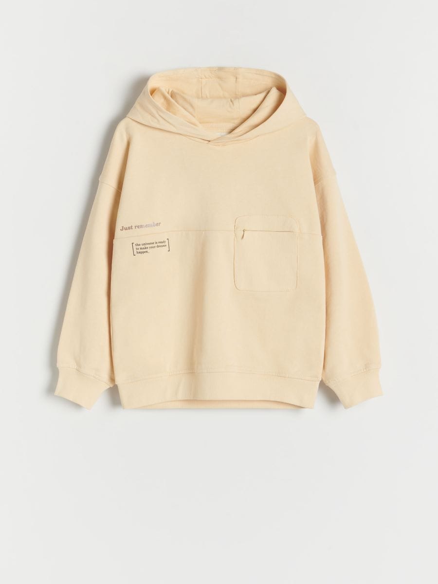 Oversized hoodie - light yellow - RESERVED - 2
