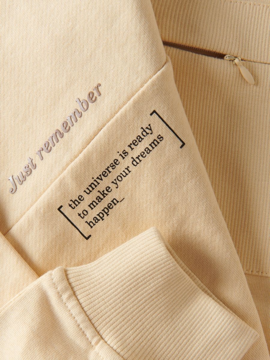 Oversized hoodie - light yellow - RESERVED - 6