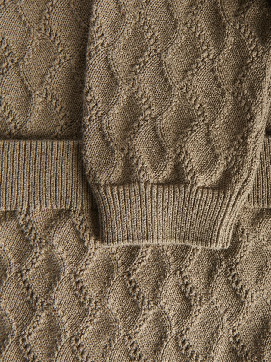 Pull structuré - vert olive - RESERVED - 4