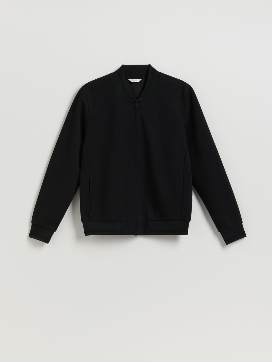 Bluza bomberka - czarny - RESERVED