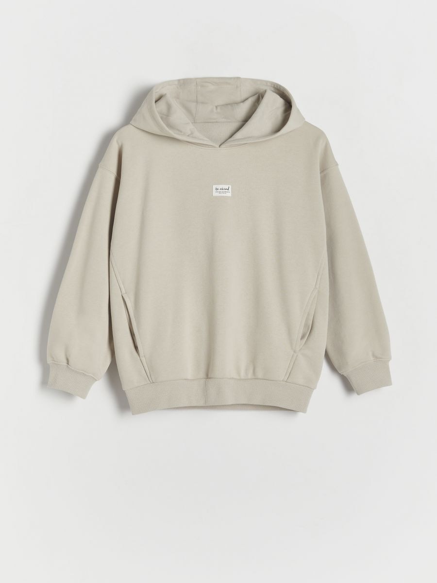 Oversized sweater - beige - RESERVED