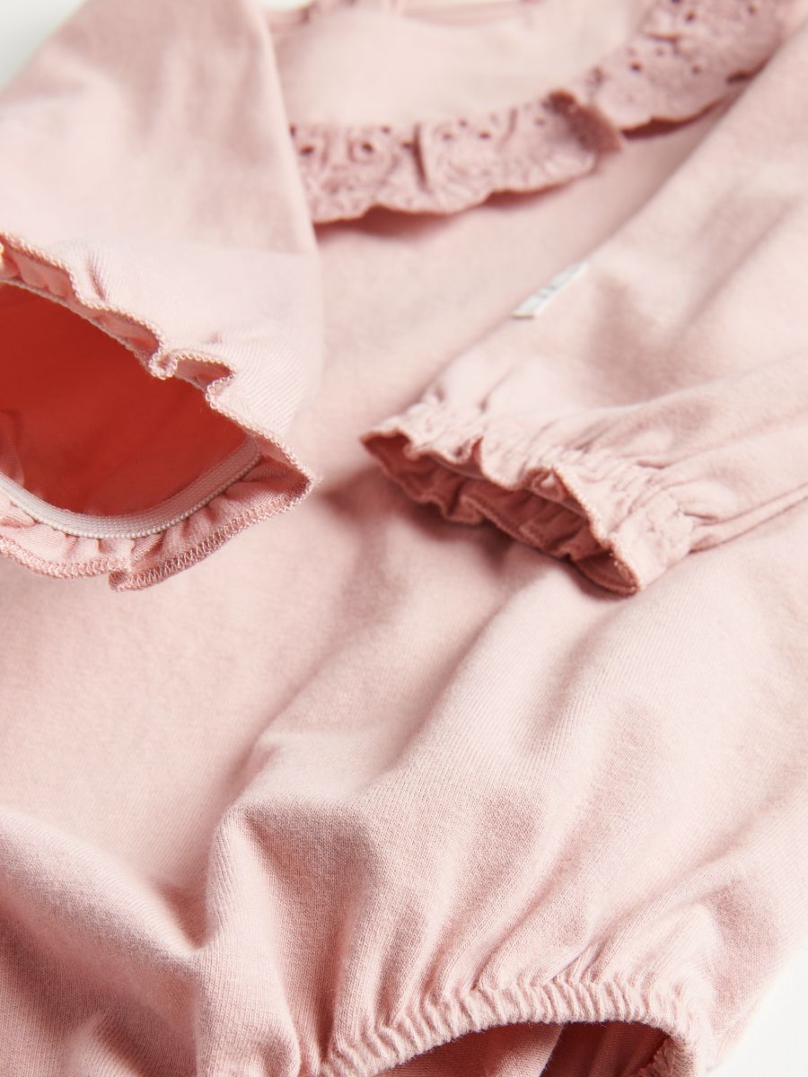 Body with openwork insert - pastellrosa - RESERVED - 4