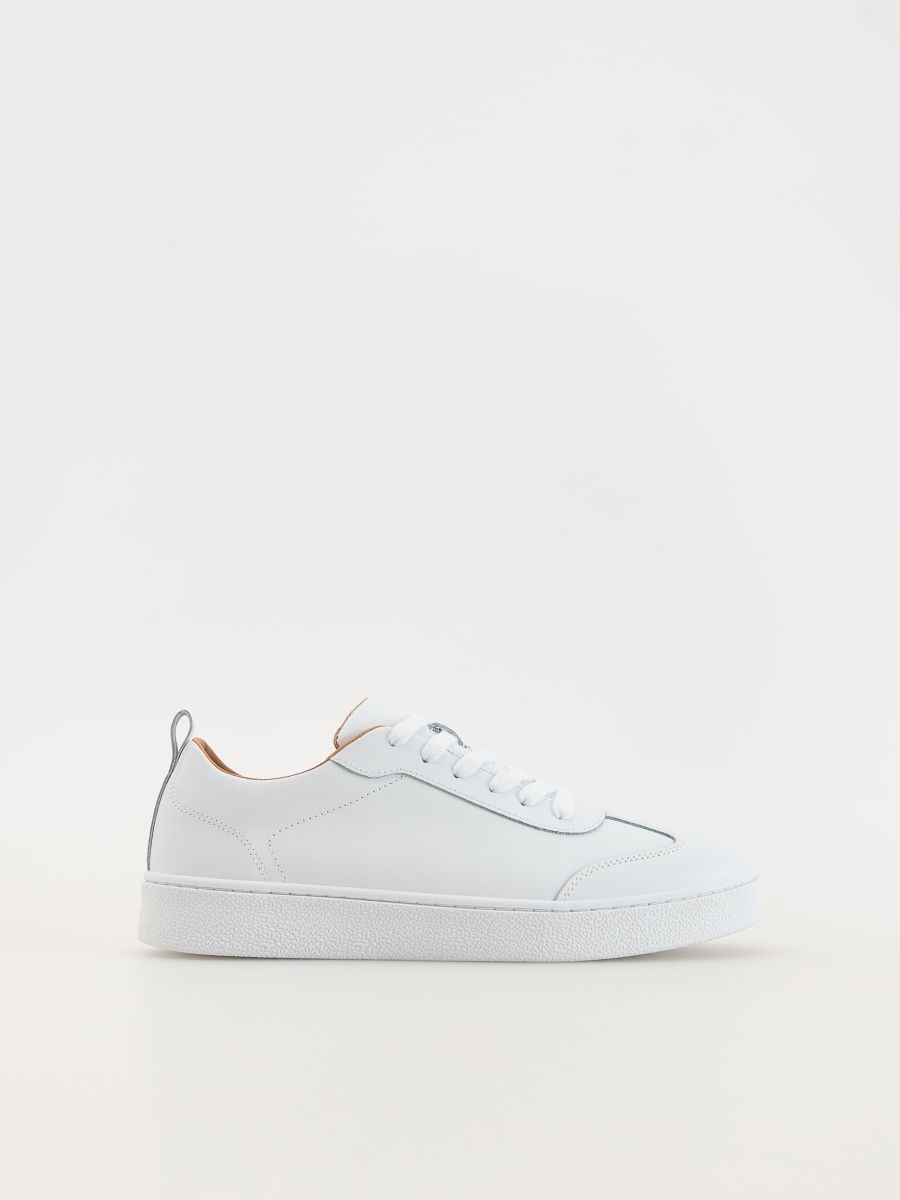 Leather rich sneakers - white - RESERVED