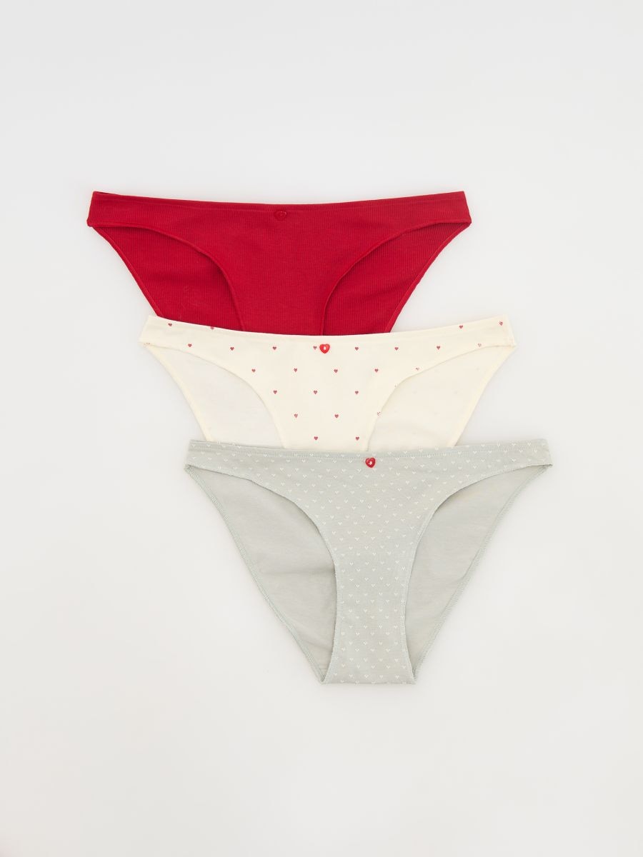 Cotton rich bikini panties 3 pack - cream - RESERVED