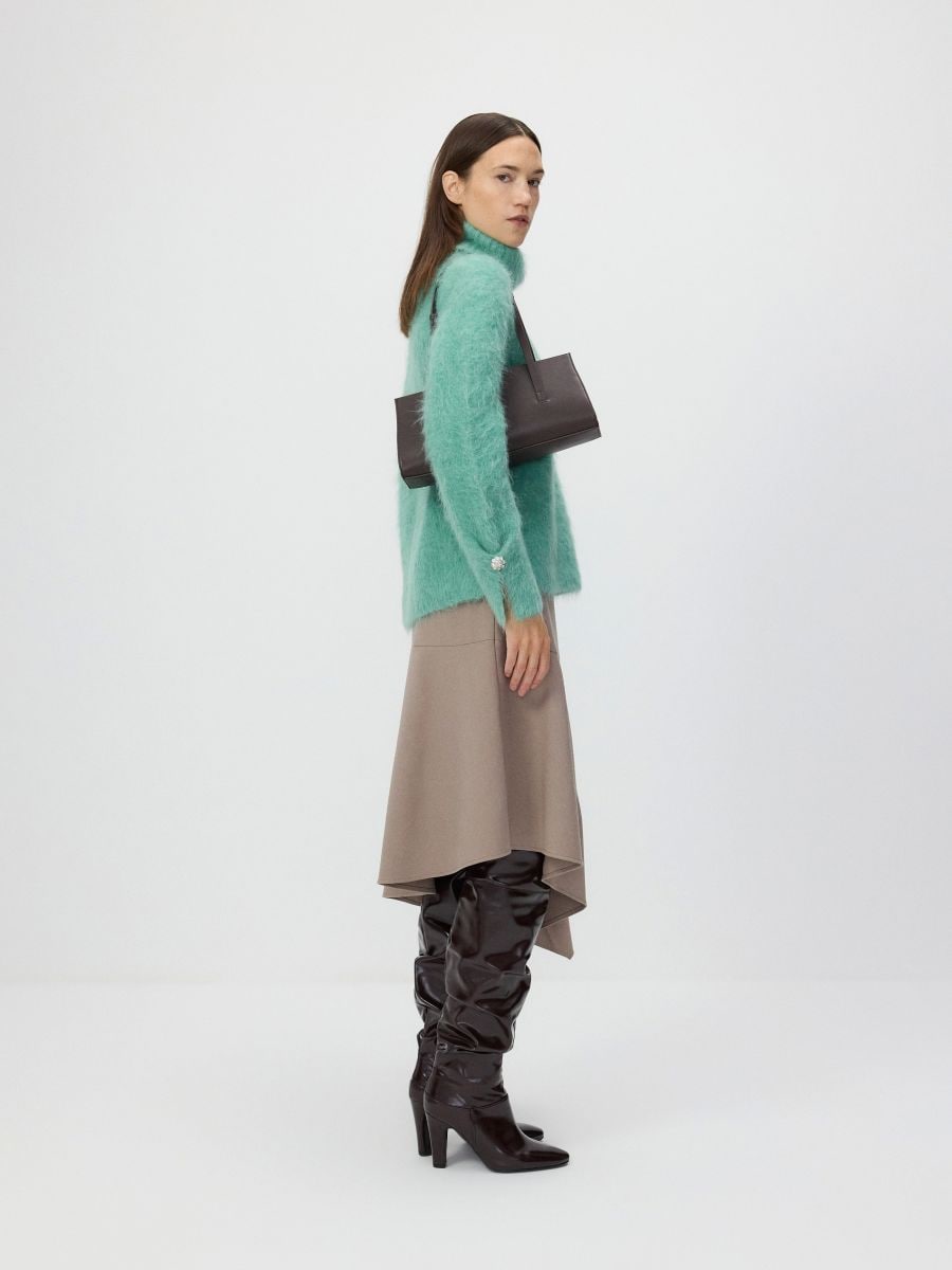 Soft wool blend sweater - mint green - RESERVED - 2