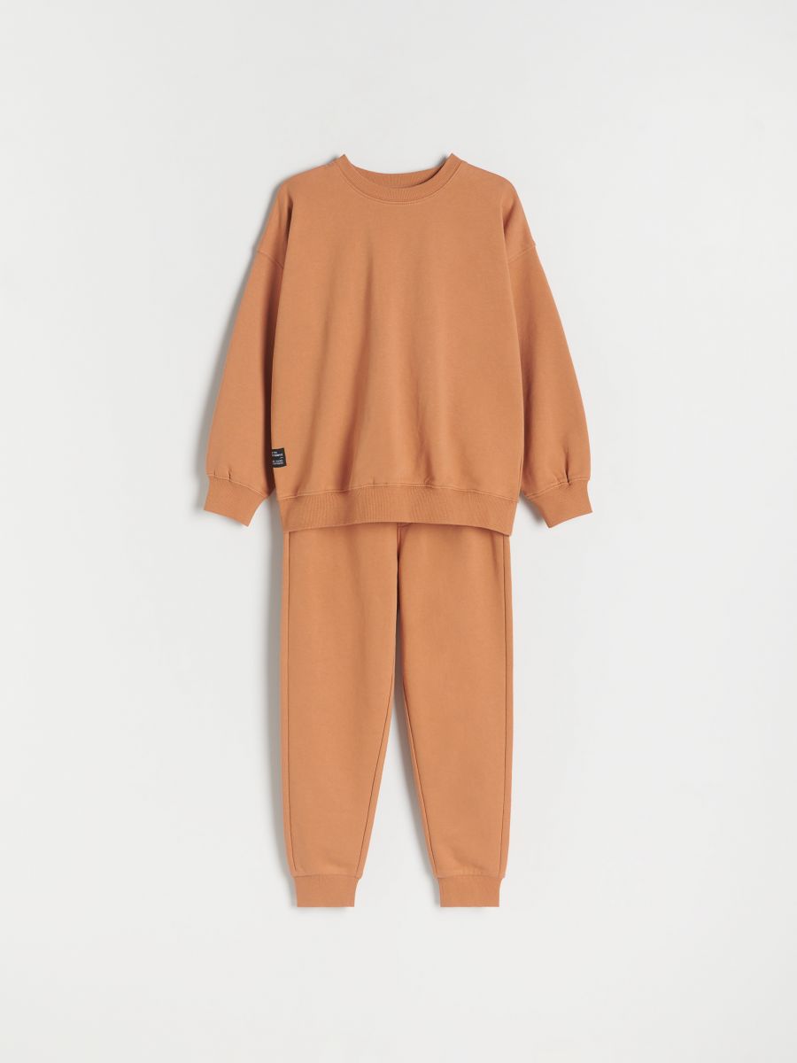 Kokvilnas pidžamas komplekts - koraļļkrāsa - RESERVED