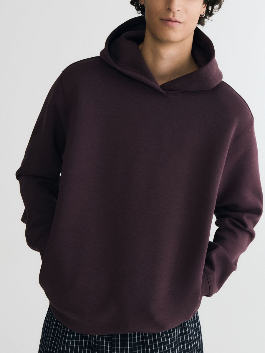 Hoodie im Regular-Fit - mahagoni - RESERVED