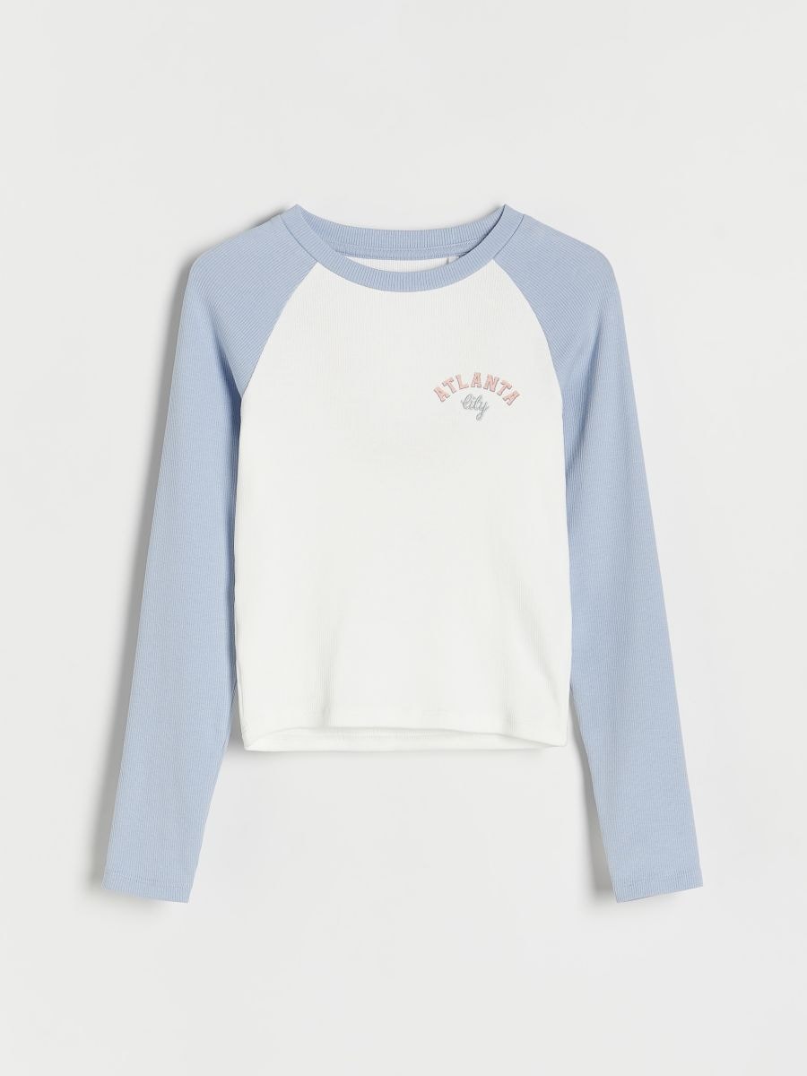 GIRLS` BLOUSE - bleu pâle - RESERVED