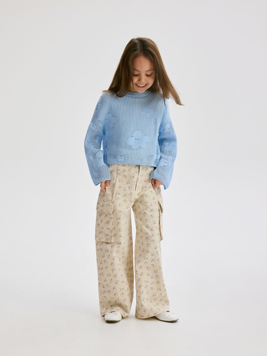 GIRLS` TROUSERS - бежевий - RESERVED