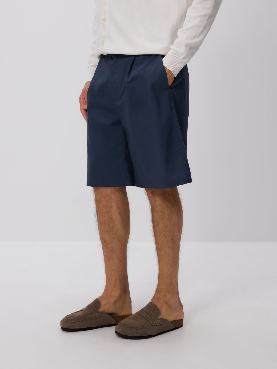Regular chino šortai - melsvai plieninis - RESERVED - 2