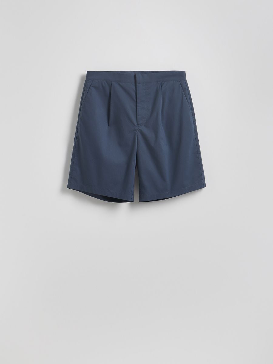 Regular chino shorts - steel blue - RESERVED - 4