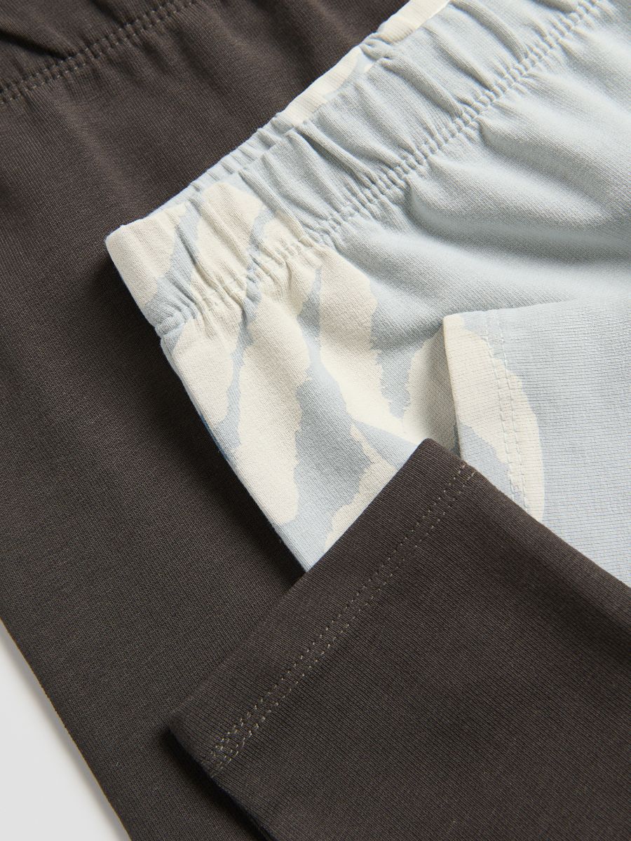 Leggings mit hohem Baumwollanteil, 2er-Pack - hellgrau - RESERVED - 2