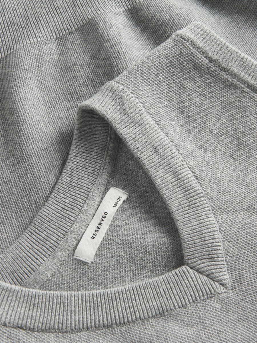 Strickweste - hellgrau - RESERVED - 3