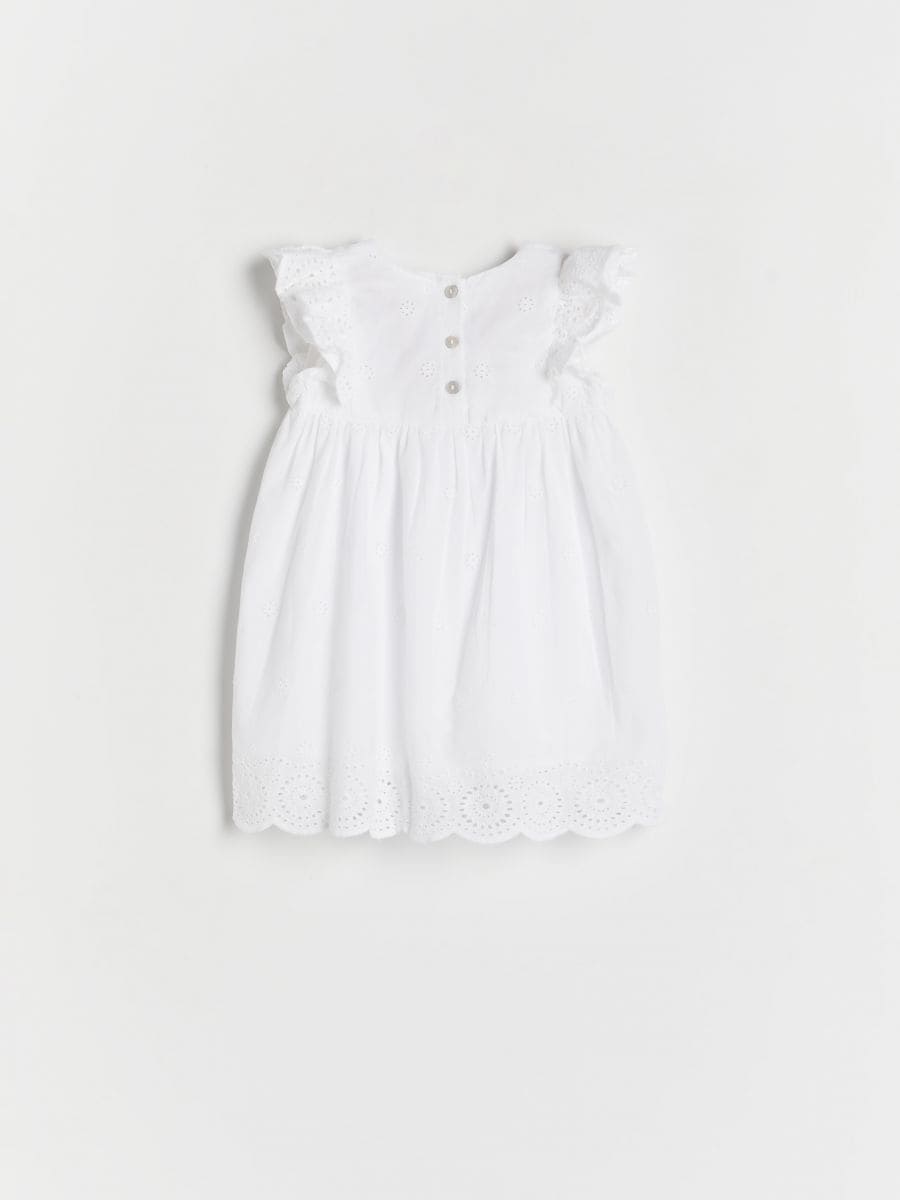 Rochie albă cu model - alb - RESERVED - 2