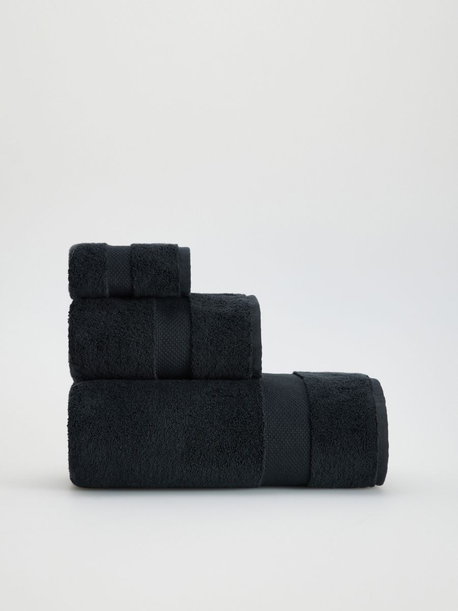Asciugamano con striscia Colore nero - RESERVED - 8137T-99X