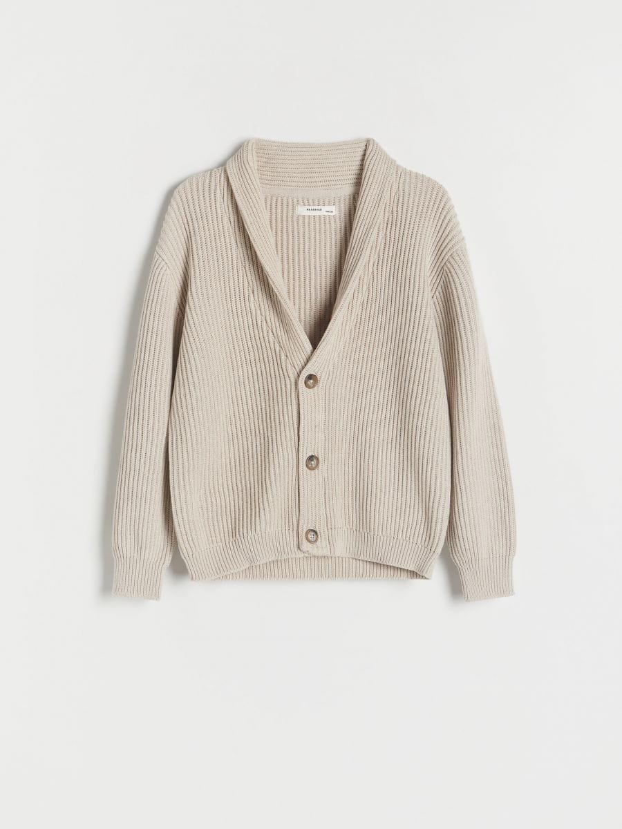Structural cardigan - nude - RESERVED