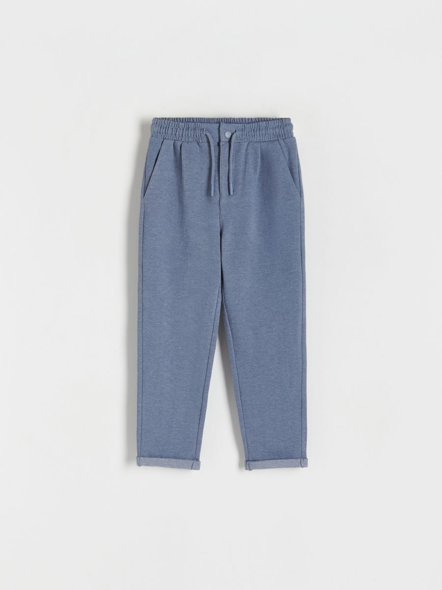 Chinos i jersey - steel blue - RESERVED