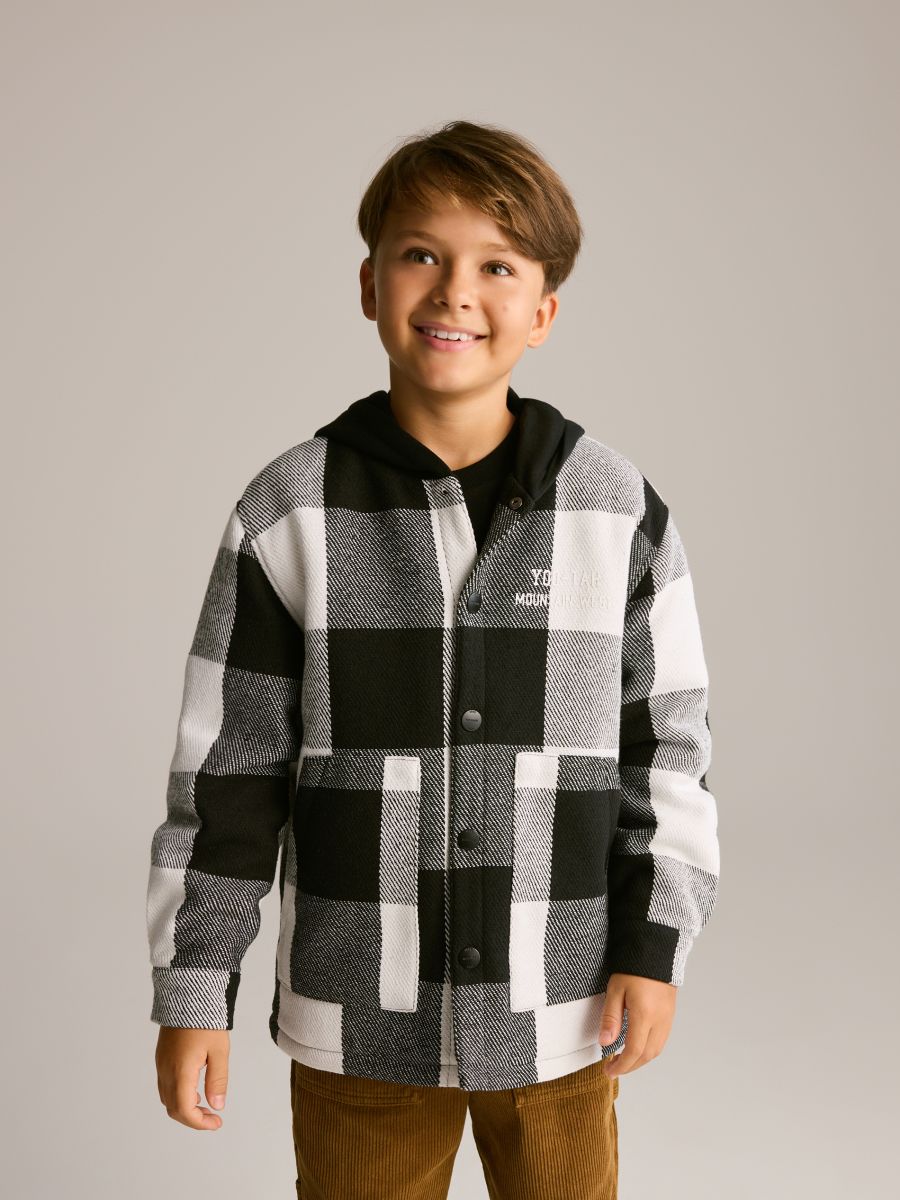 Oversize jacket - light grey - RESERVED