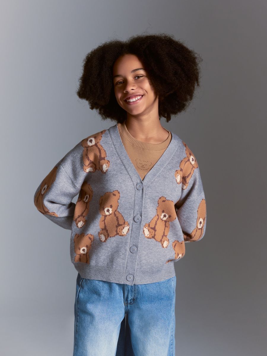 GIRLS` SWEATER - multicolor - RESERVED