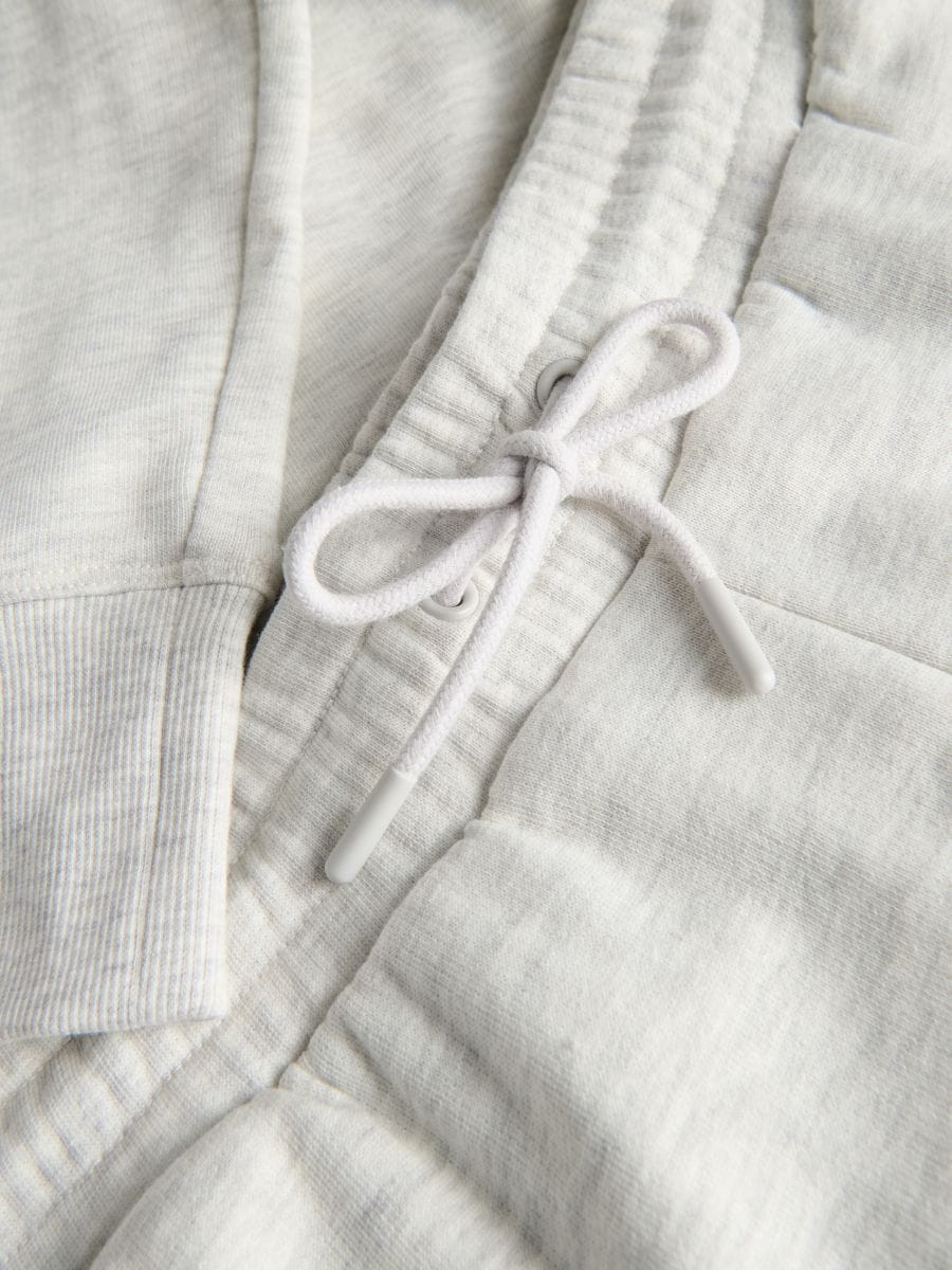 Joggers with tie up waist - light grey - RESERVED - 6