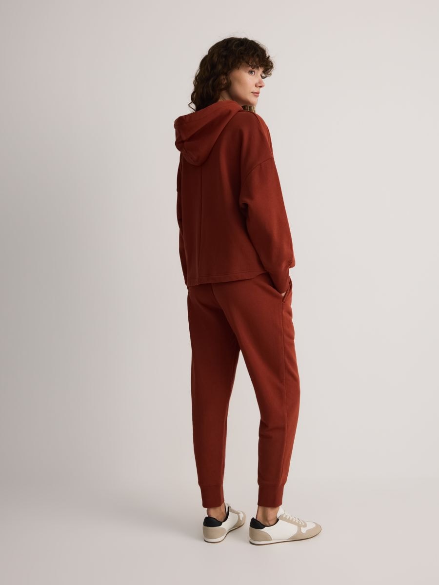 Joggers with tie up waist - maroon - RESERVED - 6