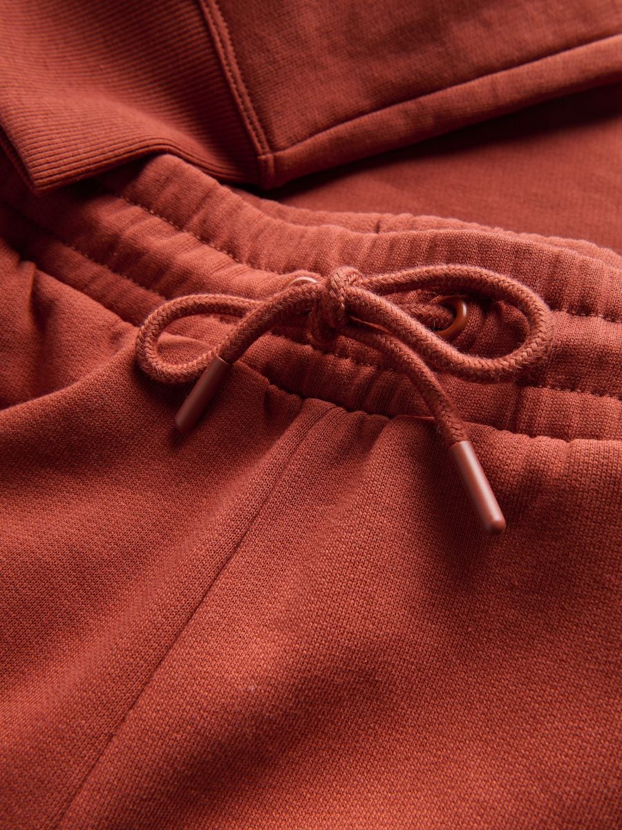 Joggers with tie up waist - maroon - RESERVED - 2
