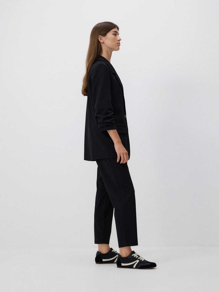 Jogger pantalone s naborima - crno - RESERVED - 3