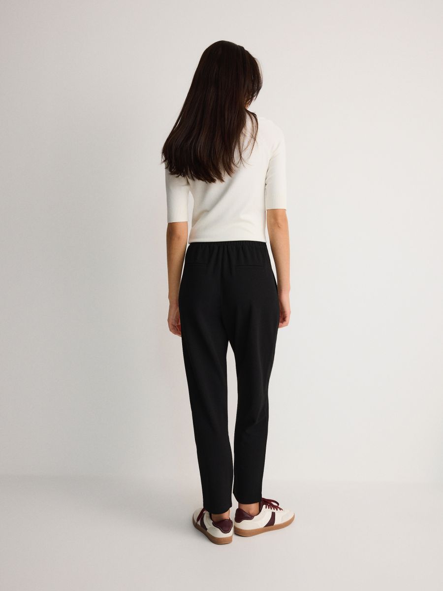 Jogger trousers with pleats - black - RESERVED - 3
