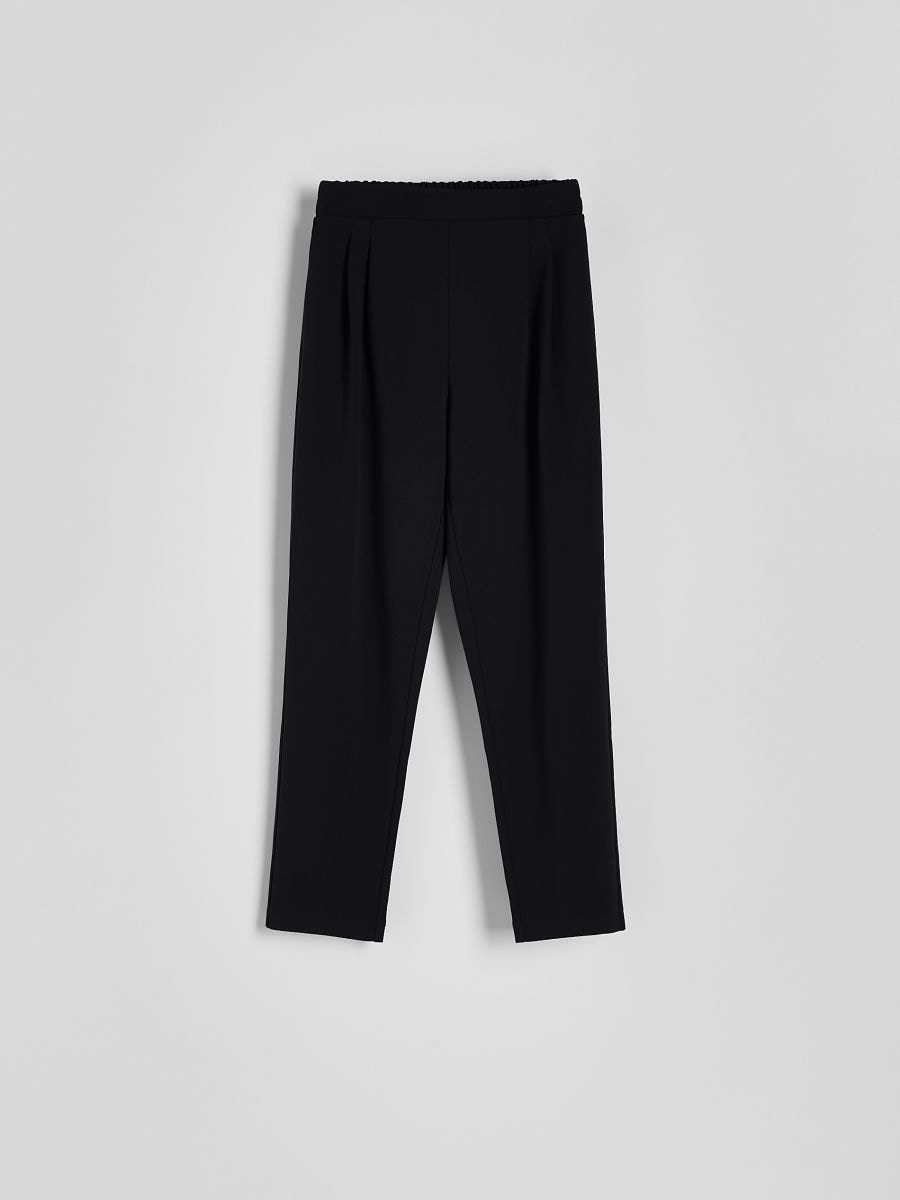 Jogger trousers with pleats - black - RESERVED - 4