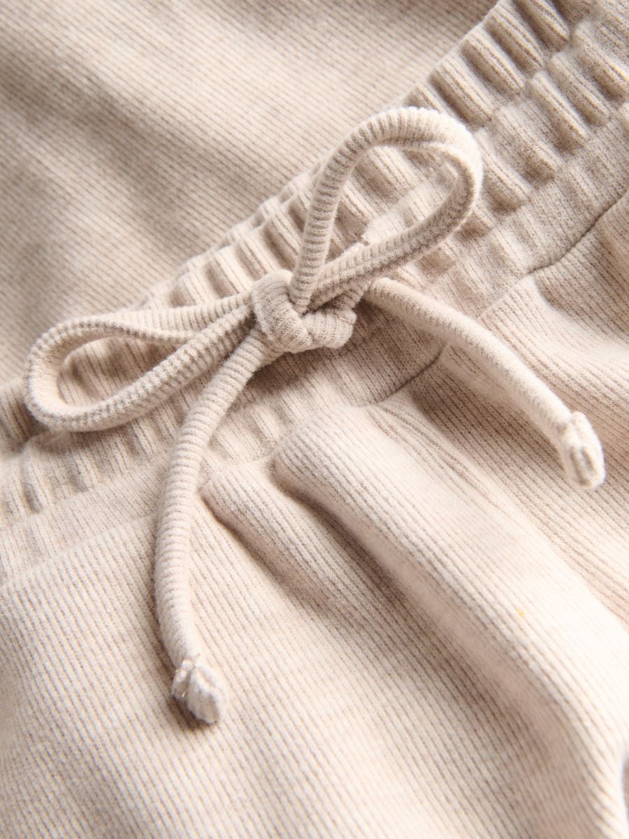 Knit jogger trousers - beige - RESERVED - 6