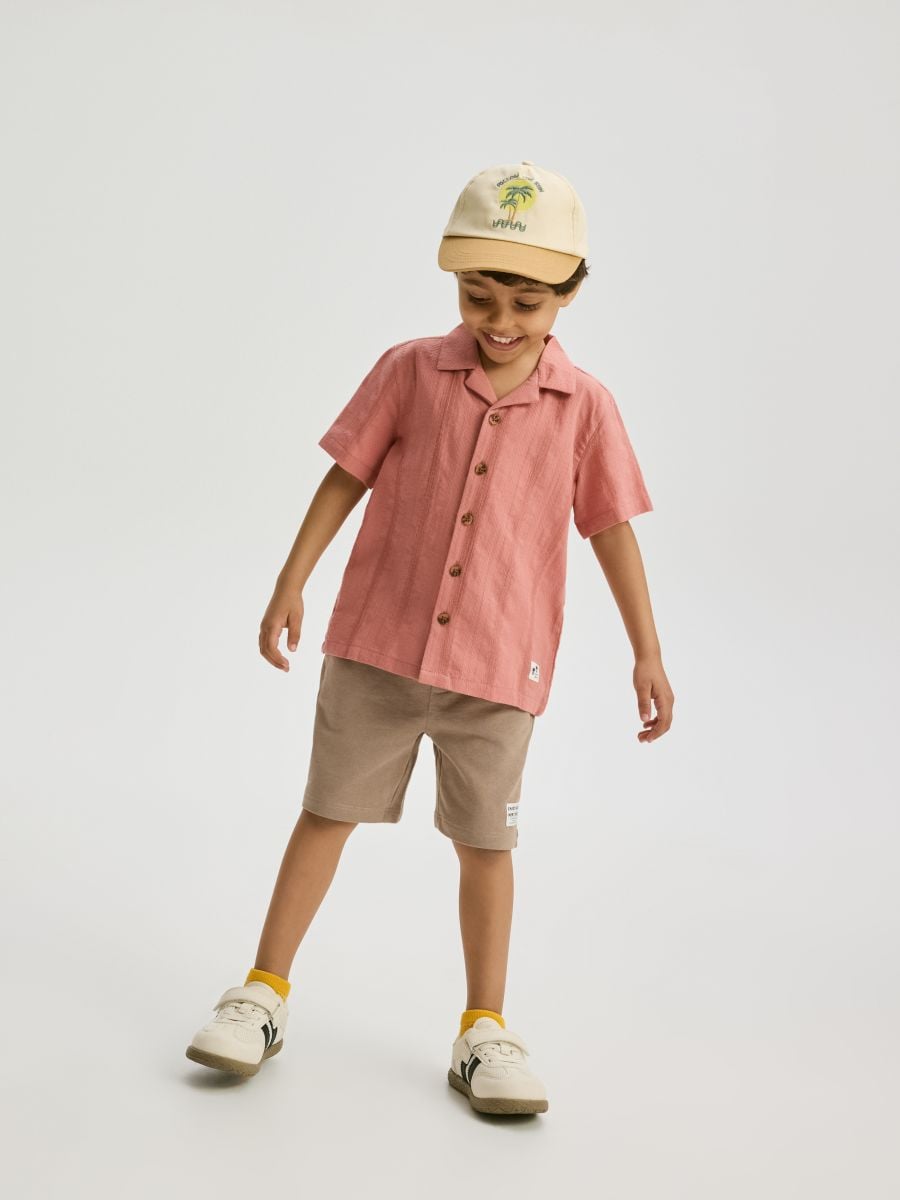 Camicia in cotone - rosa cipria - RESERVED - 3