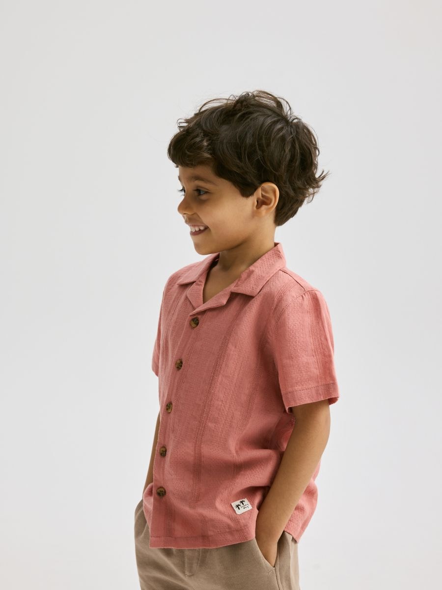 Camicia in cotone - rosa cipria - RESERVED - 6
