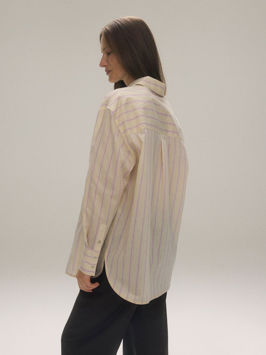 Koszula oversize w paski - wielobarwny - RESERVED - 6