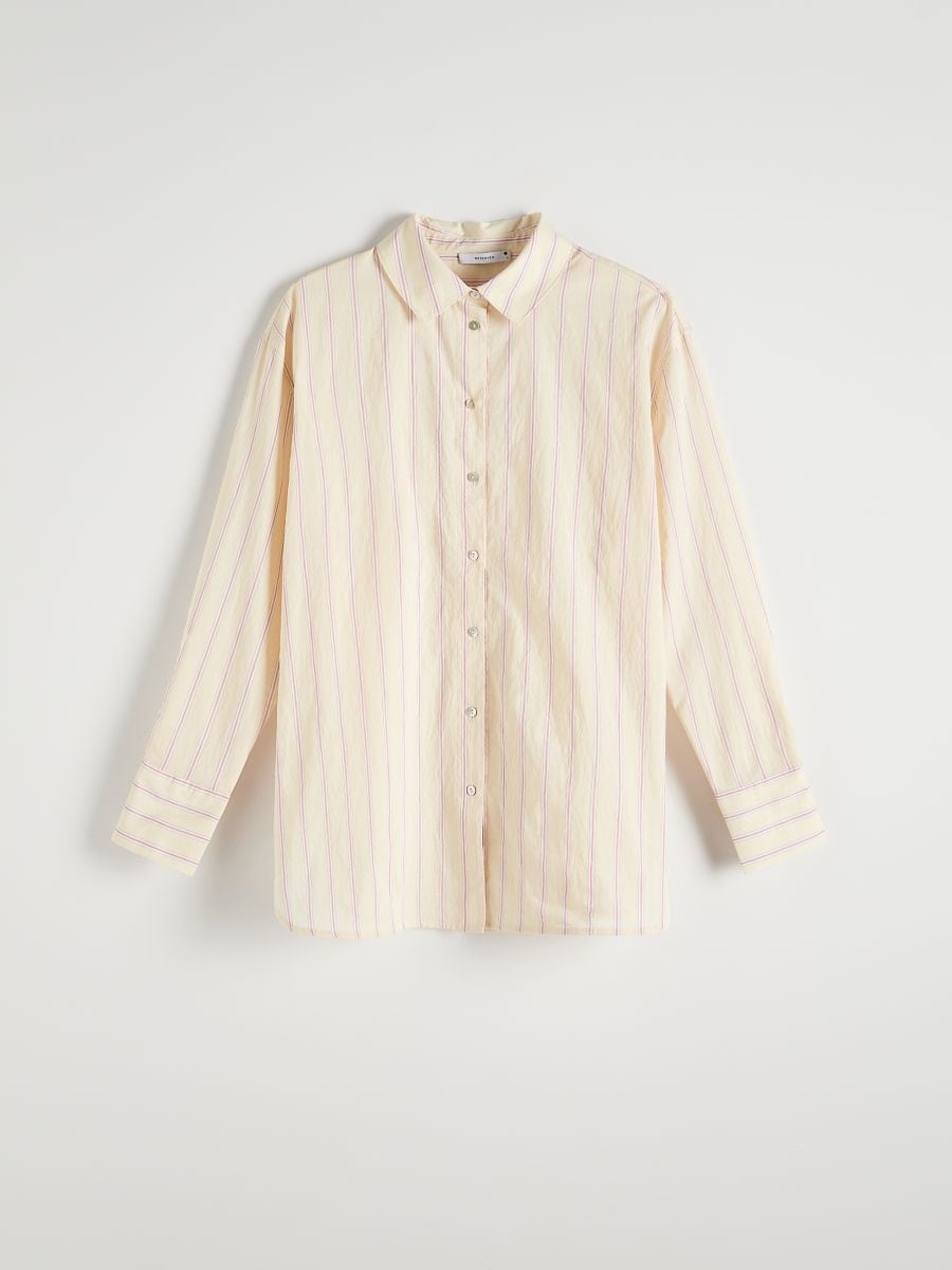 Koszula oversize w paski - wielobarwny - RESERVED - 7