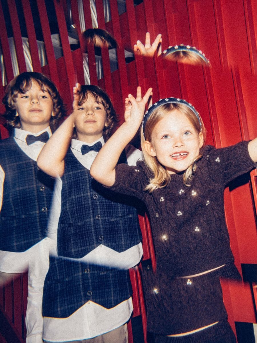 Elegant set with bow tie - multicolor - RESERVED