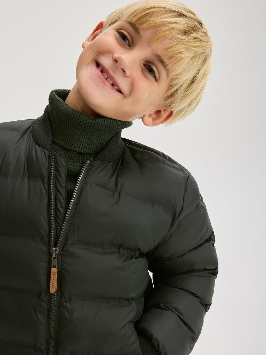 Jacket with stand up collar - dark grey - RESERVED - 7