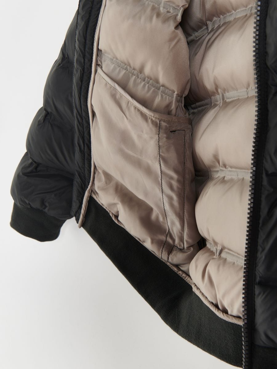 Jacket with stand up collar - dark grey - RESERVED - 3