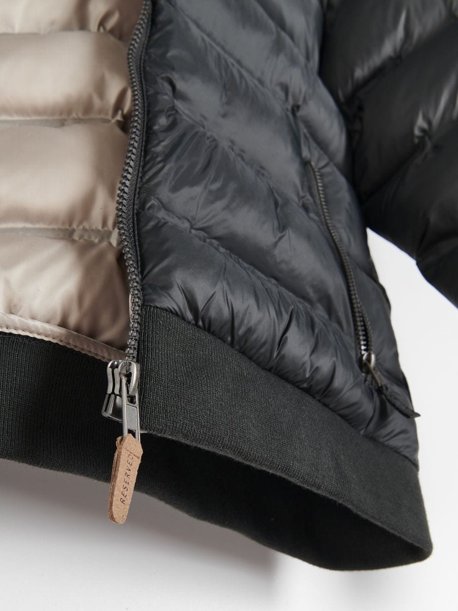 Jacket with stand up collar - dark grey - RESERVED - 4