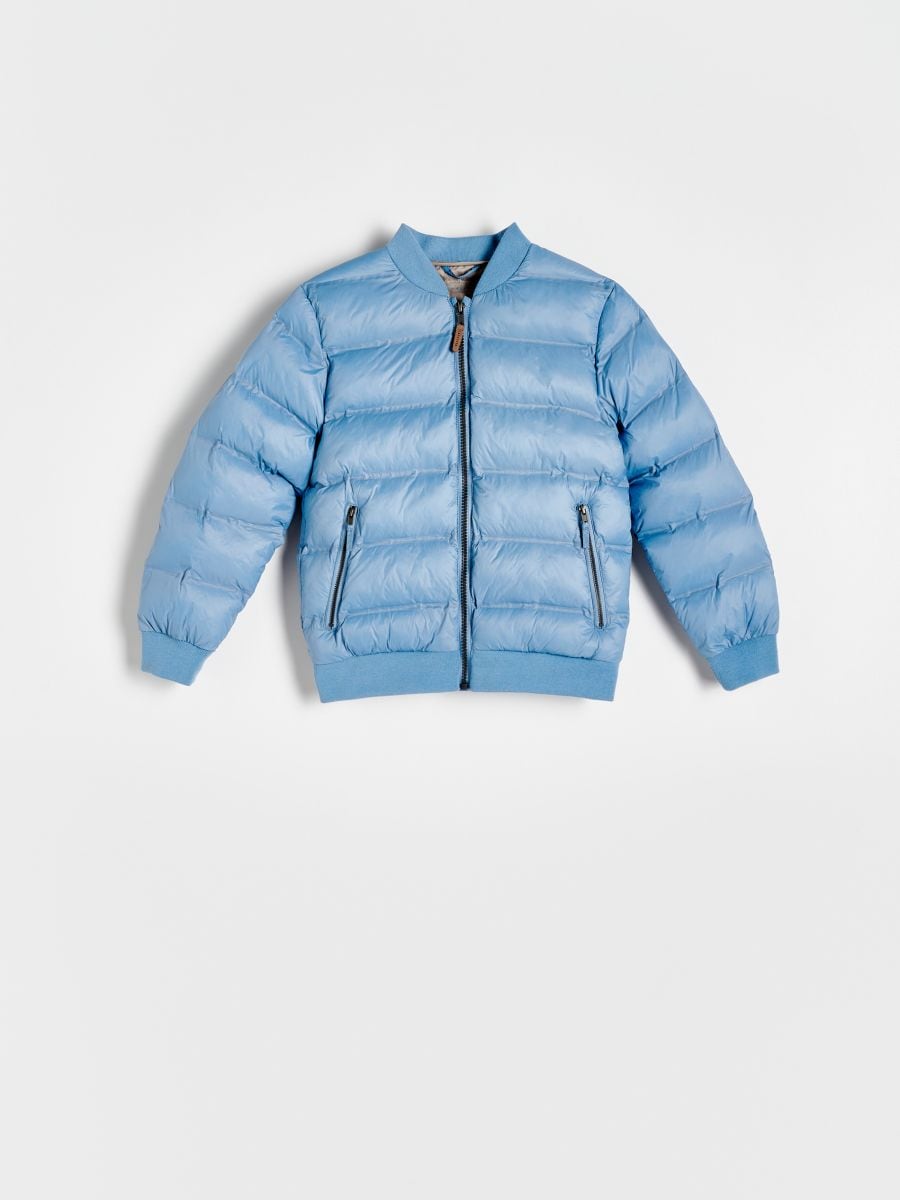 BOYS` OUTER JACKET - steel blue - RESERVED
