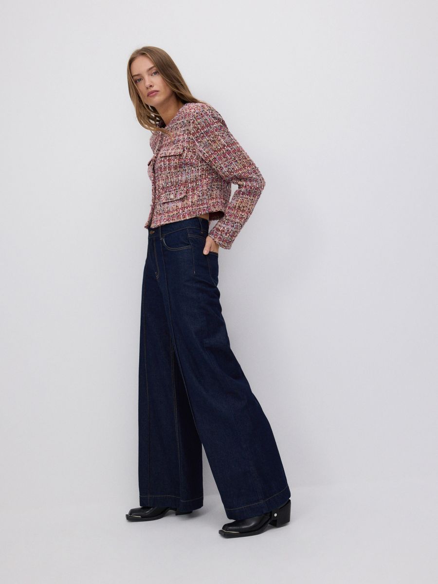 LADIES` JEANS TROUSERS - mornarsko - RESERVED