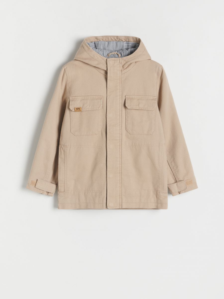 BOYS` OUTER JACKET - ΜΠΕΖ - RESERVED