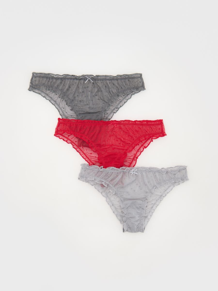 Bikini panties 3 pack - red - RESERVED