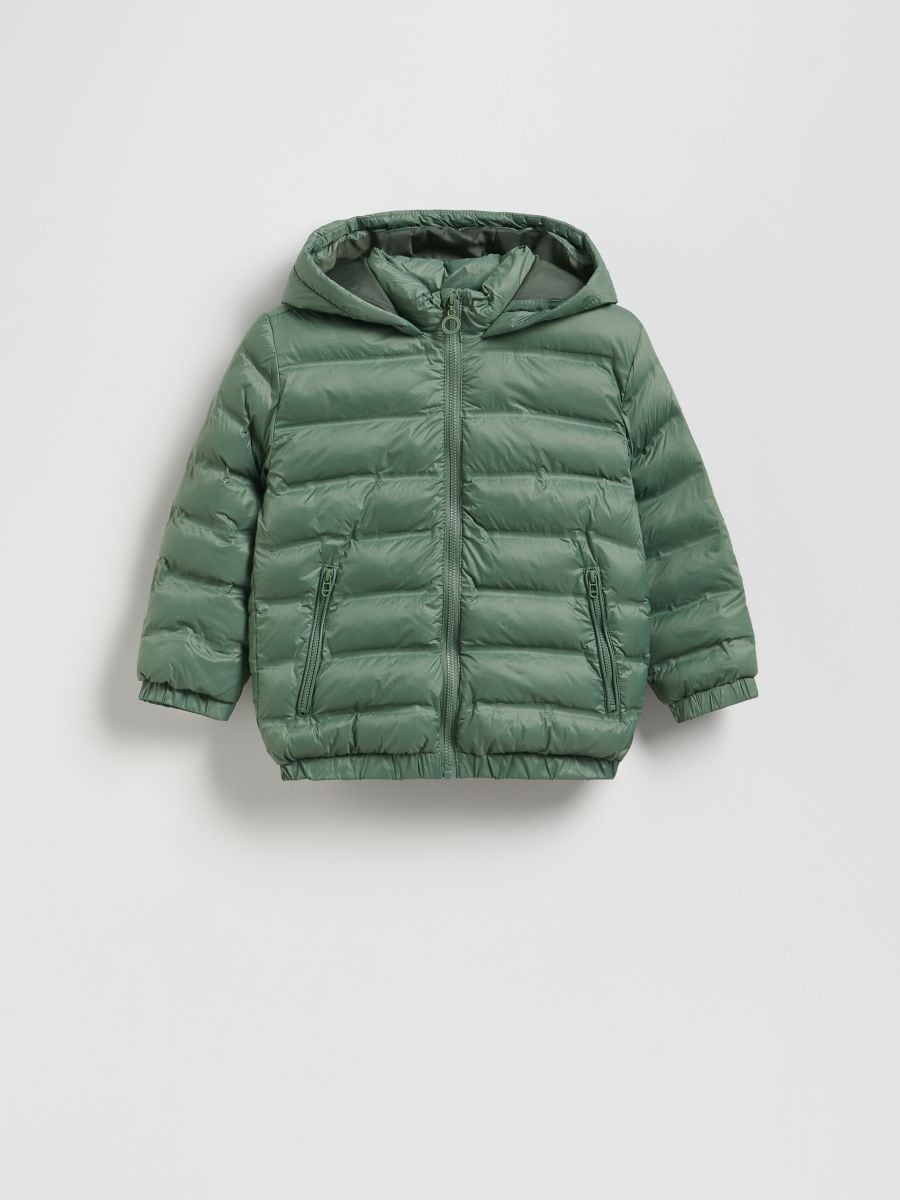 Insulated quilted jacket - dusty green - RESERVED