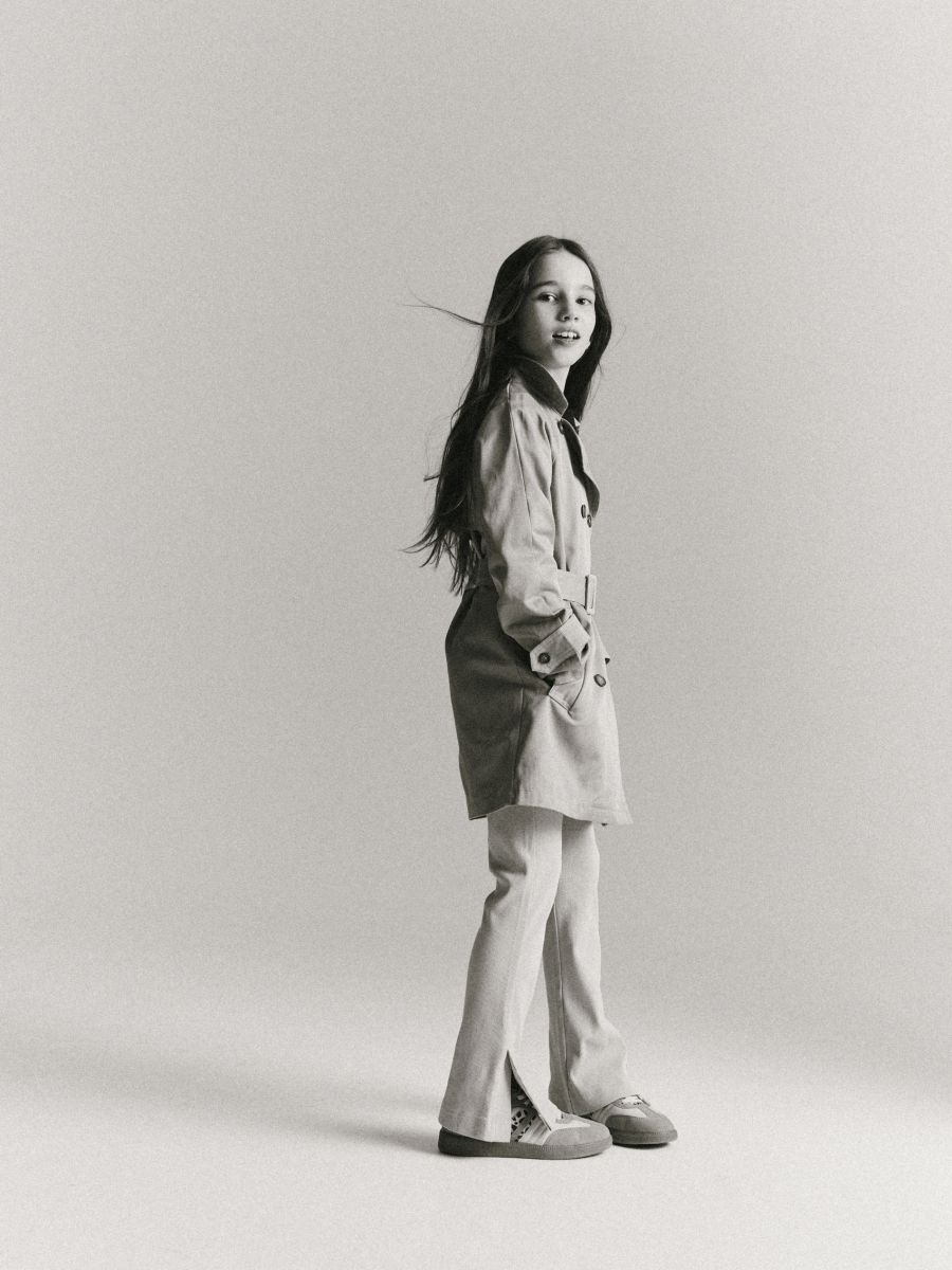 Flare trousers with splits - beige - RESERVED - 6